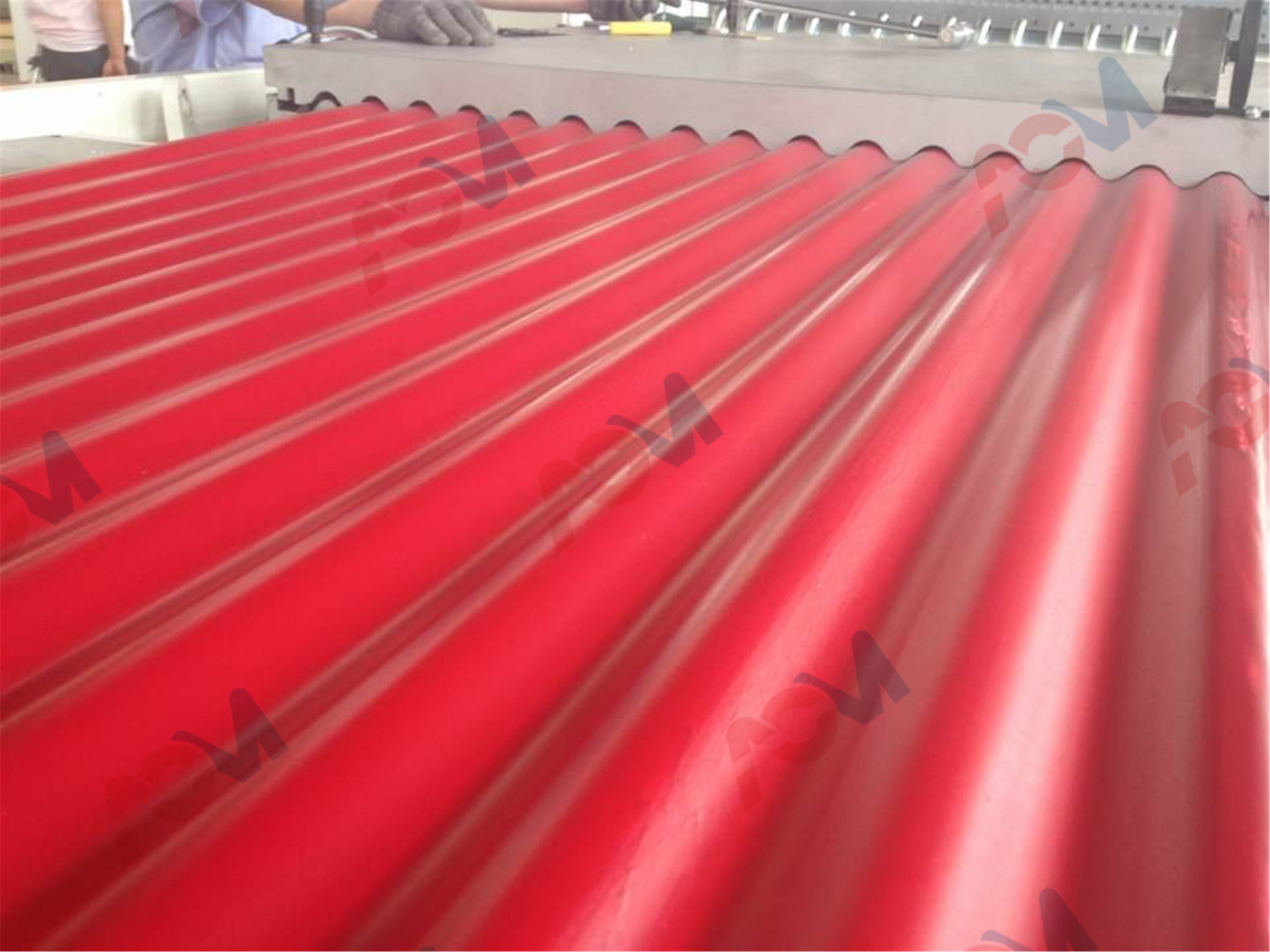 PVC CORRUGATED TILE EXTRUSION LINE